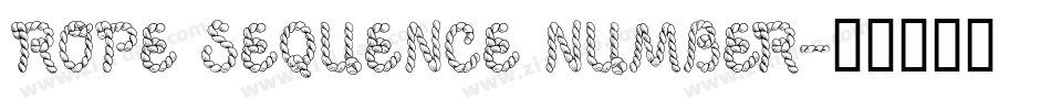 ROPE SEQUENCE NUMBER字体转换